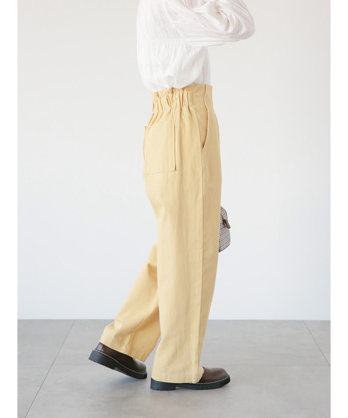 ehka sopo(エヘカソポ)の「タックパンツ(セットアップ可)(その他パンツ・レディース・ベージュ/カーキ/キナリ・フリ-)」の22枚目の写真