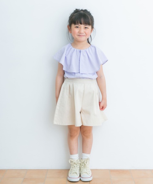 URBAN RESEARCH DOORS（アーバンリサーチドアーズ）の「デニムキュロット(KIDS)（デニムパンツ・キッズ・アイボリー/インディゴブルー・105/120/135）」の4枚目の写真