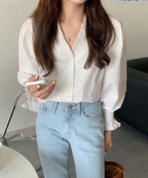 Amulet（アミュレット）の「ボリュームスリーブフリルブラウス（シャツ/ブラウス）」