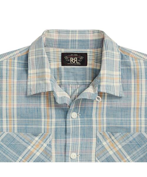 RRL(ダブル アール エル)の「マドラス キャンプ シャツ(シャツ/ブラウス・メンズ・ブルー・L/M/S/XL/XS/XXL)」の3枚目の写真