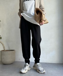 DouDou | 【WEB限定】裾チュール切替パンツ(スラックス)