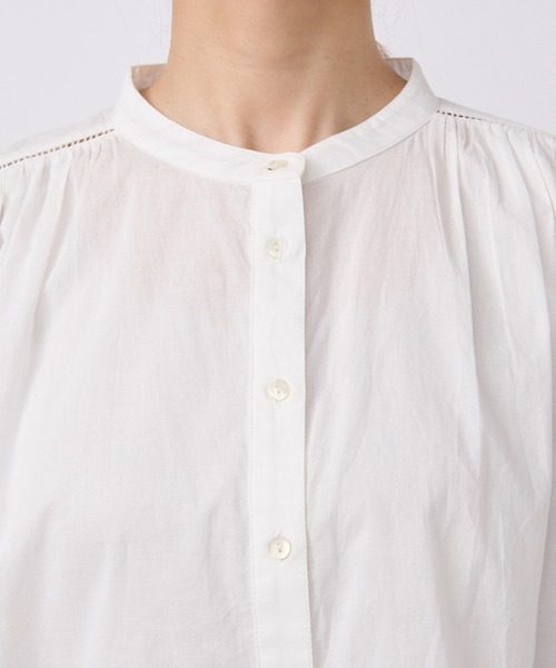 RIVE DROITE（リヴドロワ）の「袖口のレースがさりげない/コットン袖刺繍ギャザーブラウス（シャツ/ブラウス・レディース・ホワイト/ブラック/イエロー・FREE）」の16枚目の写真