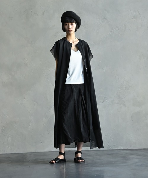 funda mine(ファンダマイン)の「funda mine 【セットアップ対応可】ナイロンドライワッシャースカート(スカート・レディース・ブラック・FREE)」の15枚目の写真