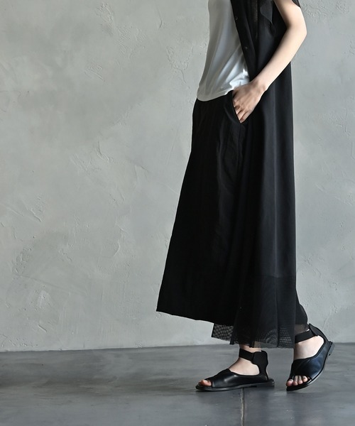 funda mine(ファンダマイン)の「funda mine 【セットアップ対応可】ナイロンドライワッシャースカート(スカート・レディース・ブラック・FREE)」の2枚目の写真