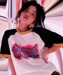 A'GEM/9 × .kom『youthbath/ユースバス』ラグランショートスリーブ半袖カットソー