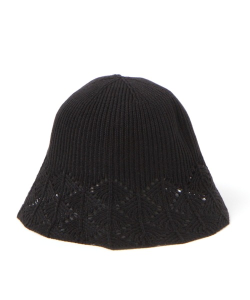 3.3 Field Trip (3.3フィールドトリップ)の「【UNISEX】3.3 Field Trip/カギアミニットバケハ 2906624(ハット・レディース・ホワイト/ブラック・FREE)」の7枚目の写真