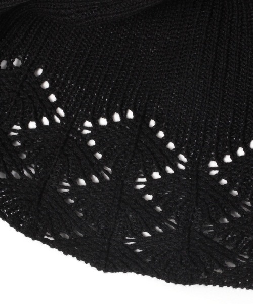 3.3 Field Trip (3.3フィールドトリップ)の「【UNISEX】3.3 Field Trip/カギアミニットバケハ 2906624(ハット・レディース・ホワイト/ブラック・FREE)」の3枚目の写真