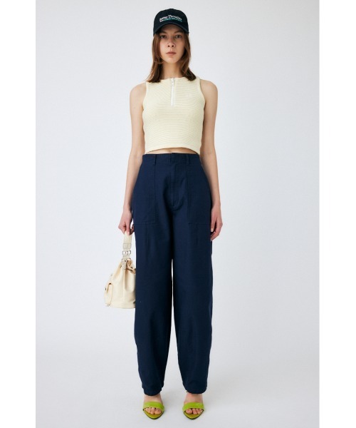 MOUSSY（マウジー）の「ZIP UP KNIT タンクトップ（タンクトップ