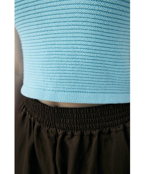 MOUSSY（マウジー）の「ZIP UP KNIT タンクトップ（タンクトップ・レディース・ライトブルー/レッド/ブラック/アイボリー・FREE）」の21枚目の写真