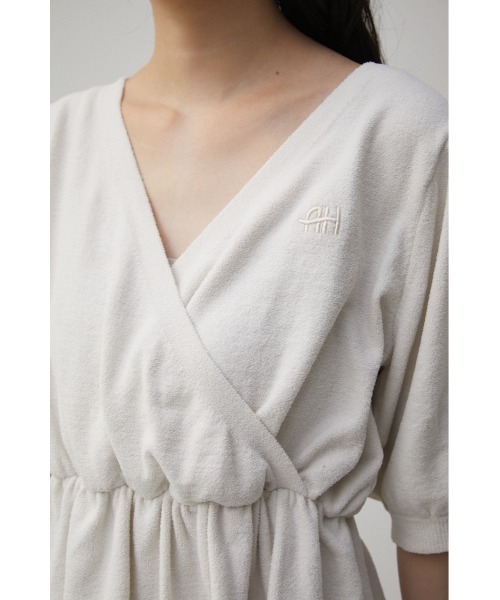 AZUL HOME（アズールホーム）の「【AZUL HOME】WHIP NIGHT CACHECOEUR KNIT/ホイップナイトカシュクールニット（ニット/セーター・レディース・ホワイト/ブルー・FREE）」の20枚目の写真
