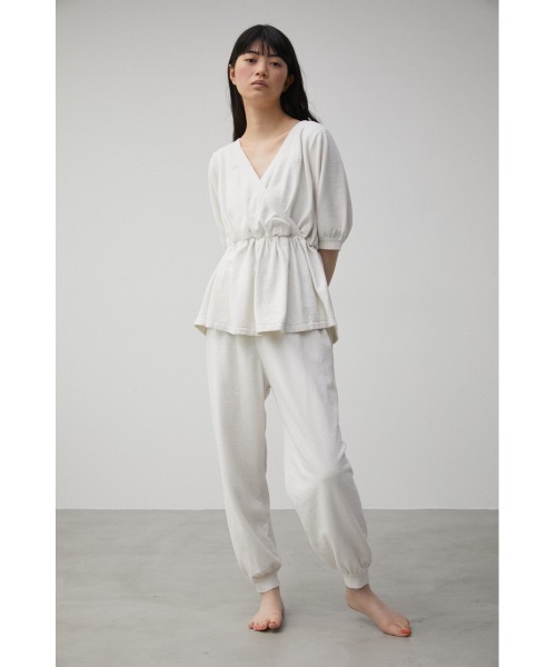 AZUL HOME（アズールホーム）の「【AZUL HOME】WHIP NIGHT CACHECOEUR KNIT/ホイップナイトカシュクールニット（ニット/セーター・レディース・ホワイト/ブルー・FREE）」の16枚目の写真