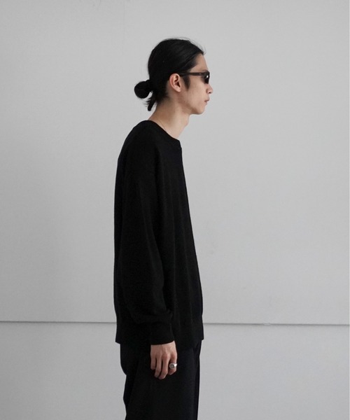 O(オー)の「reverve LONG SLEEVE PULLOVER(ニット/セーター・メンズ・ブラック・F)」の2枚目の写真
