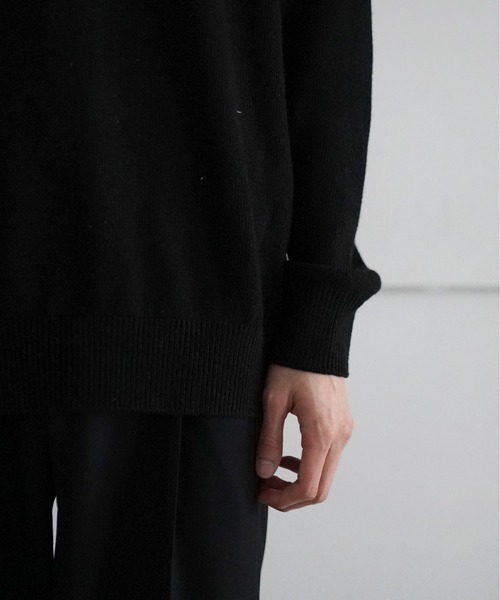 O(オー)の「reverve LONG SLEEVE PULLOVER(ニット/セーター・メンズ・ブラック・F)」の5枚目の写真