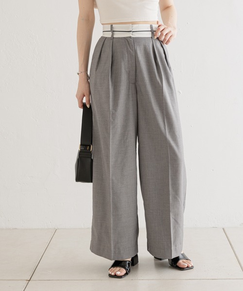WARDROBE SMART ダブルニット ノープリーツ スラックスパンツ BEAUTY&YOUTH UNITED ARROWS｜【WEB限定 WARDROBE SMART】ダブル