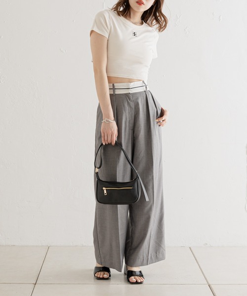 Chico(チコ)の「ダブルタックスラックスパンツ(スラックス・レディース・アイボリー/グレー/ベージュ・FREE)」の7枚目の写真