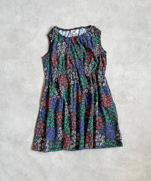Life Support Products（ライフサポートプロダクツ）の「タンクトップ総柄ワンピース（80～150cm)（ワンピース・キッズ・チャコール/レッド/オフホワイト・90/95/100/110/120/130/140/150/80）」の9枚目の写真