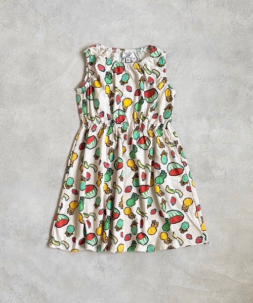 Life Support Products（ライフサポートプロダクツ）の「タンクトップ総柄ワンピース（80～150cm)（ワンピース・キッズ・チャコール/レッド/オフホワイト・90/95/100/110/120/130/140/150/80）」の14枚目の写真
