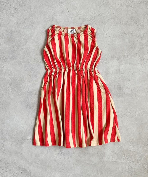 Life Support Products（ライフサポートプロダクツ）の「タンクトップ総柄ワンピース（80～150cm)（ワンピース・キッズ・チャコール/レッド/オフホワイト・90/95/100/110/120/130/140/150/80）」の7枚目の写真