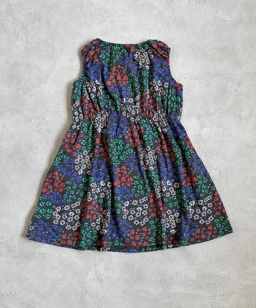 Life Support Products（ライフサポートプロダクツ）の「タンクトップ総柄ワンピース（80～150cm)（ワンピース・キッズ・チャコール/レッド/オフホワイト・90/95/100/110/120/130/140/150/80）」の12枚目の写真