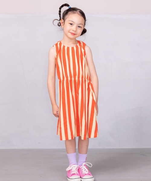 Life Support Products（ライフサポートプロダクツ）の「タンクトップ総柄ワンピース（80～150cm)（ワンピース・キッズ・チャコール/レッド/オフホワイト・90/95/100/110/120/130/140/150/80）」の17枚目の写真