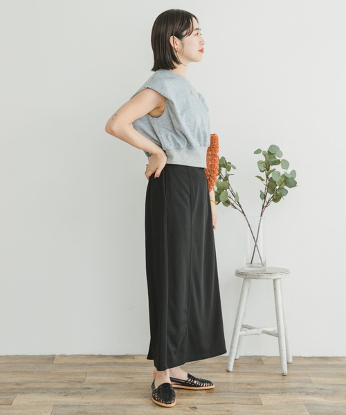 ITEMS URBANRESEARCH(アイテムズ アーバンリサーチ)の「カットジョーゼットタイトスカート(スカート・レディース・オレンジ/ブラック/モカ・SMALL/MEDIUM)」の9枚目の写真