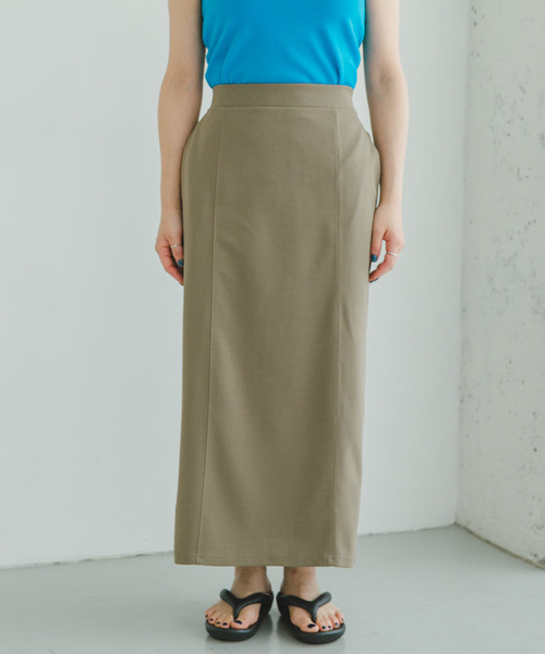 ITEMS URBANRESEARCH(アイテムズ アーバンリサーチ)の「カットジョーゼットタイトスカート(スカート・レディース・オレンジ/ブラック/モカ・SMALL/MEDIUM)」の16枚目の写真