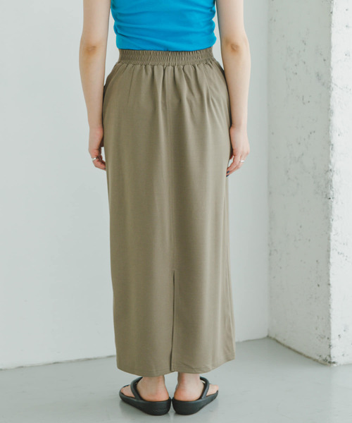 ITEMS URBANRESEARCH(アイテムズ アーバンリサーチ)の「カットジョーゼットタイトスカート(スカート・レディース・オレンジ/ブラック/モカ・SMALL/MEDIUM)」の18枚目の写真