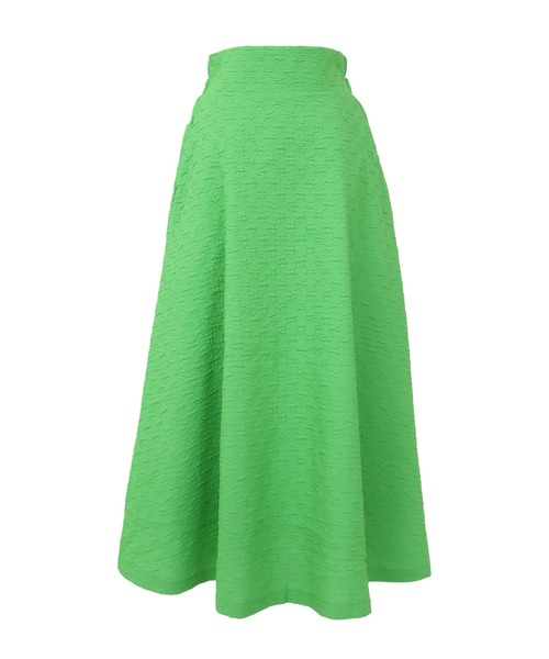 BLUEEAST（ブルーイースト）の「フクレジャガードボリュームフレアスカート（スカート・レディース・ブラック/アイボリー/グリーン・MEDIUM）」の14枚目の写真