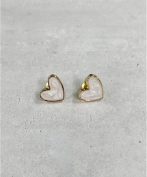 【HIKA】ハート天然石風ピアス