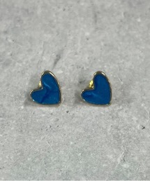 【HIKA】ハート天然石風ピアス