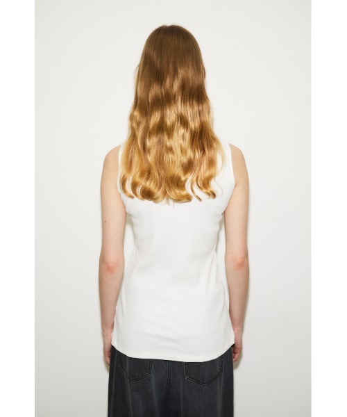 THROW by SLY（スローバイスライ）の「THROW ASYMMETRY HOLE DESIGN TANK アシンメトリー ホールデザイン タンク（タンクトップ・レディース・ホワイト/ブラック・FREE）」の3枚目の写真