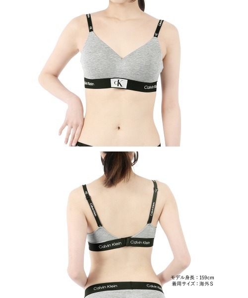 Calvin Klein（カルバン・クライン）の「Calvin Klein カルバンクライン Calvin Klein 1996 LIGHTLY LINED BRALETTE レディース ブラ（ブラジャー・レディース・その他1/その他2/グレー/ブラック/ブラック系その他/その他3・X-SMALL/SMALL/MEDIUM/LARGE）」の10枚目の写真