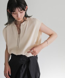 select MOCA | ワッフルフレンチスリーブトップス(Tシャツ/カットソー)