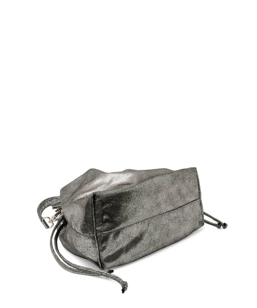 VitaFelice（ヴィータフェリーチェ）の「メタリック2wayショルダーバッグ ミニバッグ 巾着バッグ（ショルダーバッグ・レディース・シルバー/ガンメタ/シャンパン・FREE）」の13枚目の写真