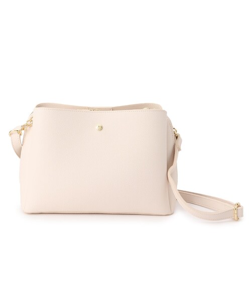 grove（グローブ）の「◆人間工学あおりチェーンショルダー（ショルダーバッグ・レディース・ライトグレー/グレー/ダークオレンジ/アイボリー・00）」の5枚目の写真