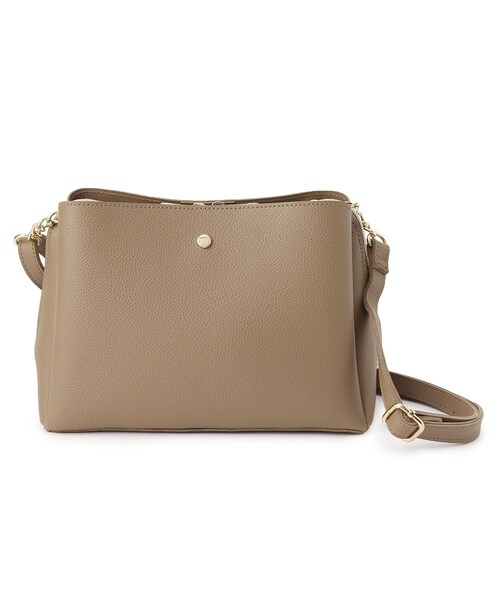 grove（グローブ）の「◆人間工学あおりチェーンショルダー（ショルダーバッグ・レディース・ライトグレー/グレー/ダークオレンジ/アイボリー・00）」の11枚目の写真