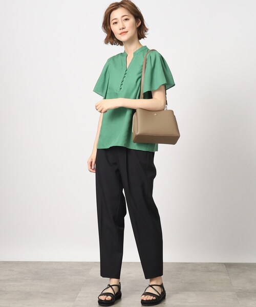 grove（グローブ）の「◆人間工学あおりチェーンショルダー（ショルダーバッグ・レディース・ライトグレー/グレー/ダークオレンジ/アイボリー・00）」の13枚目の写真