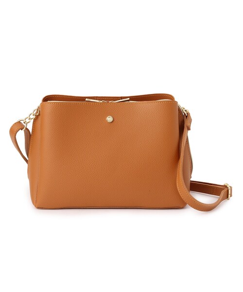 grove（グローブ）の「◆人間工学あおりチェーンショルダー（ショルダーバッグ・レディース・ライトグレー/グレー/ダークオレンジ/アイボリー・00）」の17枚目の写真