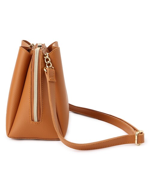 grove（グローブ）の「◆人間工学あおりチェーンショルダー（ショルダーバッグ・レディース・ライトグレー/グレー/ダークオレンジ/アイボリー・00）」の18枚目の写真