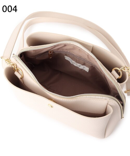 grove（グローブ）の「◆人間工学あおりチェーンショルダー（ショルダーバッグ・レディース・ライトグレー/グレー/ダークオレンジ/アイボリー・00）」の21枚目の写真