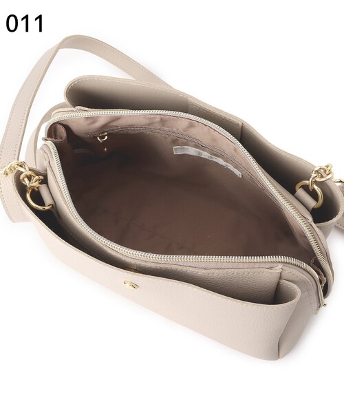 grove（グローブ）の「◆人間工学あおりチェーンショルダー（ショルダーバッグ・レディース・ライトグレー/グレー/ダークオレンジ/アイボリー・00）」の22枚目の写真