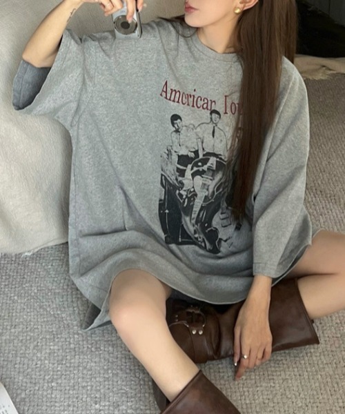 オーバーサイズロゴTシャツ