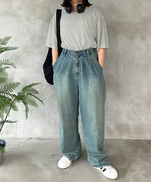 kutir（クティール）の「シアーボーダーTシャツ（Tシャツ/カットソー・レディース・ブルー/グリーン/イエロー・FREE）」の6枚目の写真