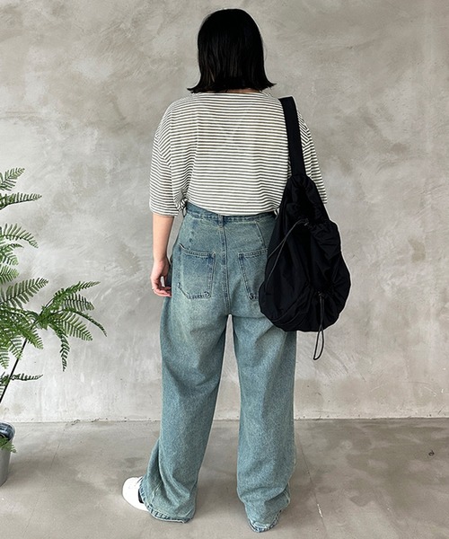 kutir（クティール）の「シアーボーダーTシャツ（Tシャツ/カットソー・レディース・ブルー/グリーン/イエロー・FREE）」の8枚目の写真