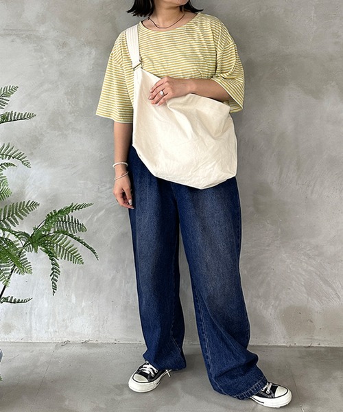 kutir（クティール）の「シアーボーダーTシャツ（Tシャツ/カットソー・レディース・ブルー/グリーン/イエロー・FREE）」の19枚目の写真