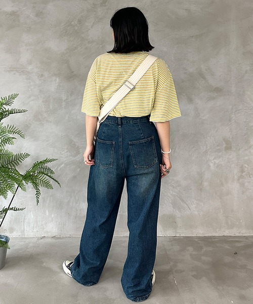 kutir（クティール）の「シアーボーダーTシャツ（Tシャツ/カットソー・レディース・ブルー/グリーン/イエロー・FREE）」の21枚目の写真