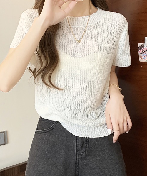 MISCH MASCH ニット セーター 2024春夏新作畔フリル2wayニット