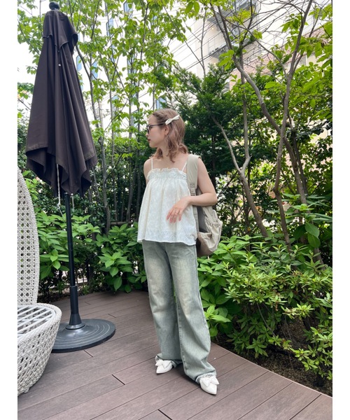 JUMELLE(ジュメロ)の「vintage damege denim(デニムパンツ・レディース・グリーン・SMALL/MEDIUM)」の12枚目の写真