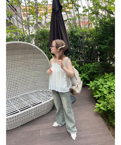 JUMELLE(ジュメロ)の「vintage damege denim(デニムパンツ・レディース・グリーン・SMALL/MEDIUM)」の13枚目の写真