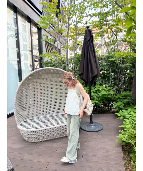 JUMELLE(ジュメロ)の「vintage damege denim(デニムパンツ・レディース・グリーン・SMALL/MEDIUM)」の15枚目の写真